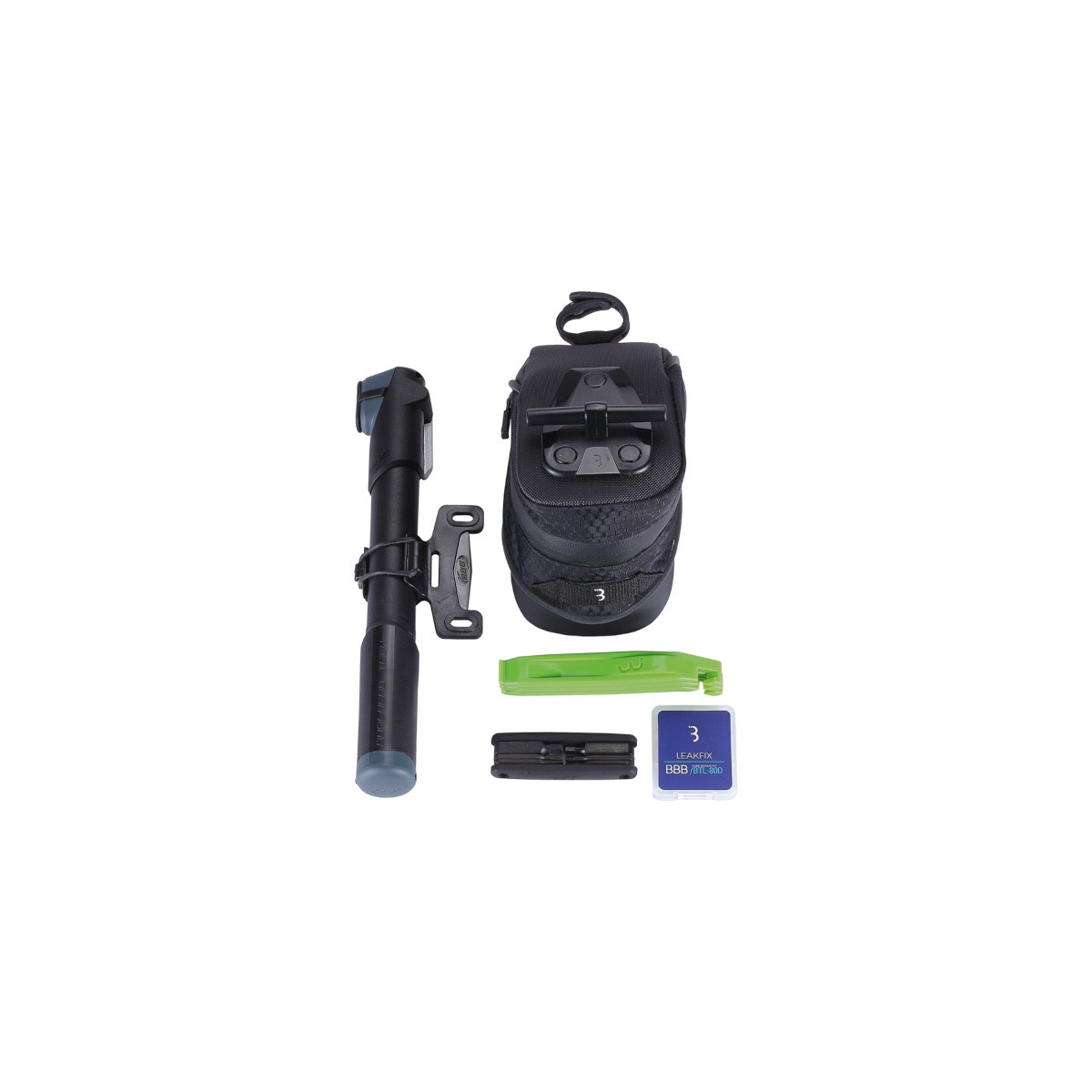 Kit sacoche de selle + pompe + outils "Saddlebag Combi" taille M Kit sacoche de selle + pompe + outils "Saddlebag Combi" taille M