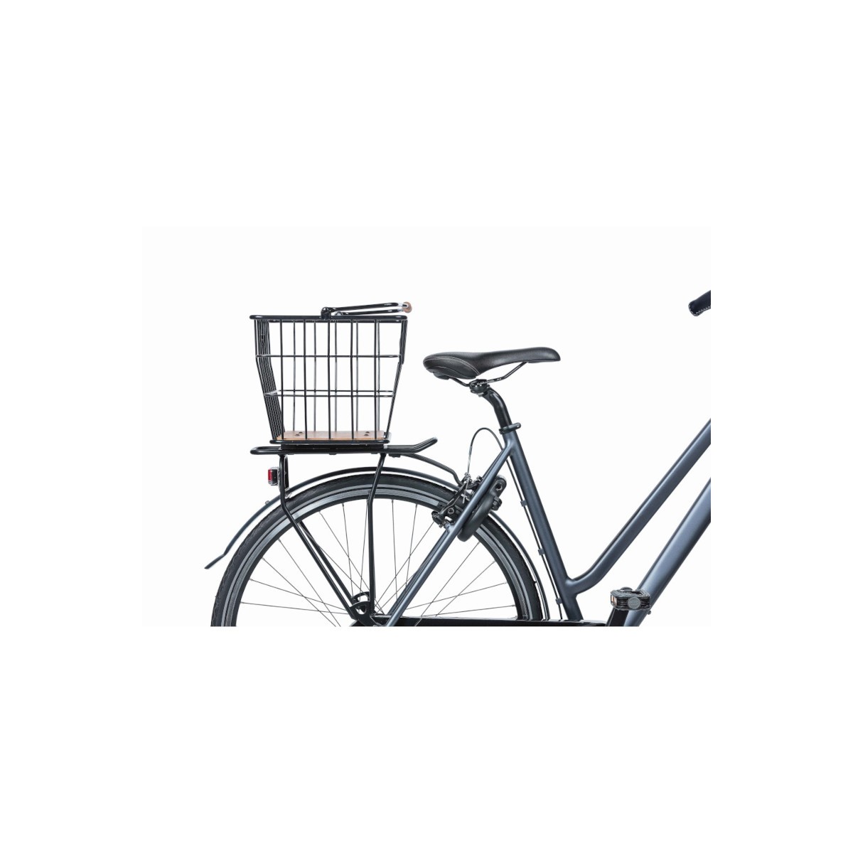 Basil Nordland panier de vélo MIK, 23L, noir/brun naturel Basil Nordland panier de vélo MIK, 23L, noir/brun naturel