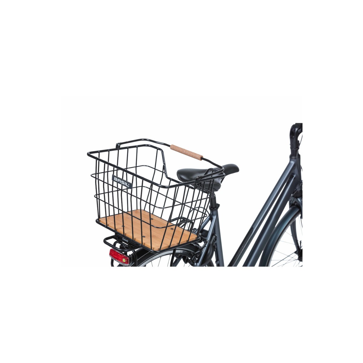 Basil Nordland panier de vélo MIK, 23L, noir/brun naturel Basil Nordland panier de vélo MIK, 23L, noir/brun naturel