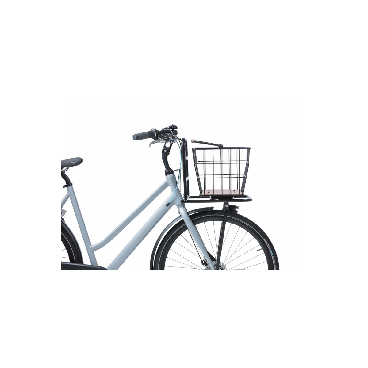 Basil Nordland panier de vélo MIK, 23L, noir/brun naturel Basil Nordland panier de vélo MIK, 23L, noir/brun naturel