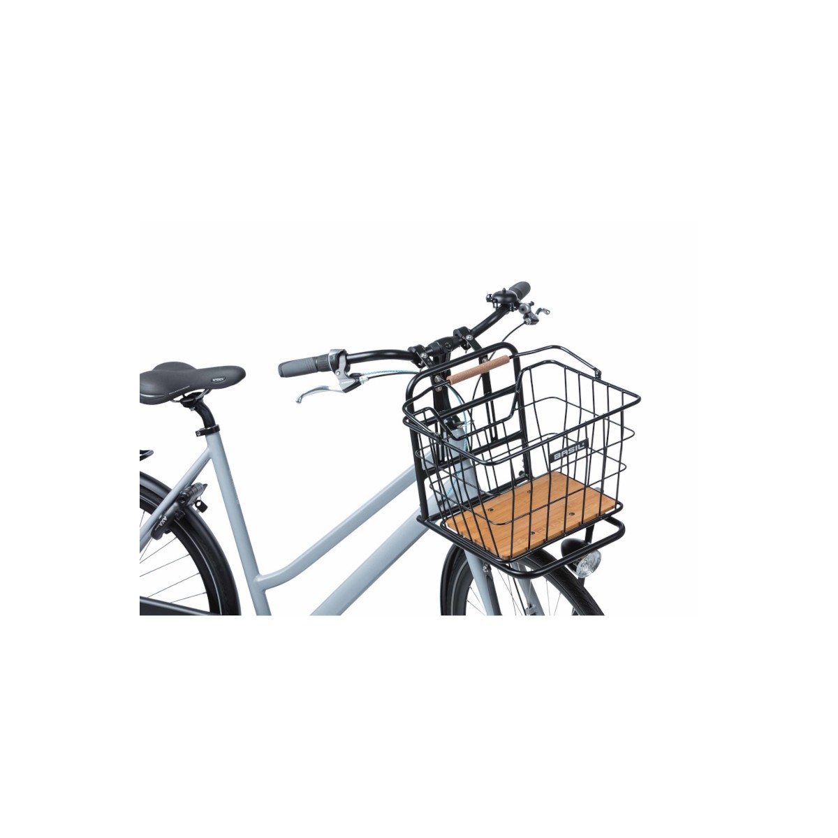 Basil Nordland panier de vélo MIK, 23L, noir/brun naturel Basil Nordland panier de vélo MIK, 23L, noir/brun naturel