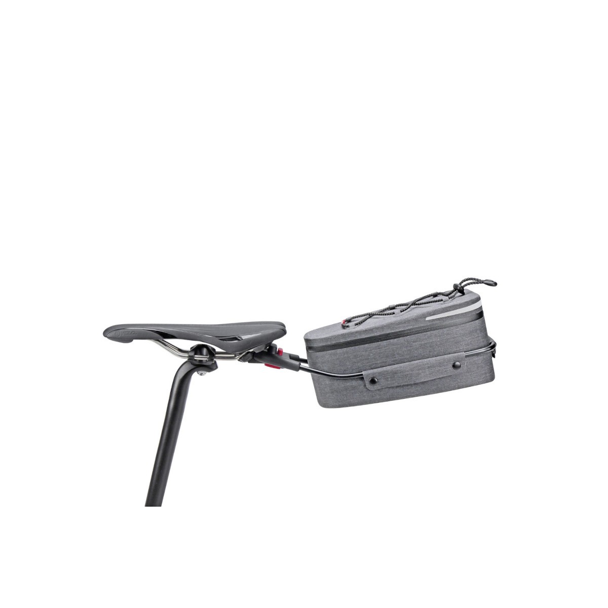 Sacoche CONTOUR Etanche Grise Fixation selle Sacoche CONTOUR Etanche Grise Fixation selle