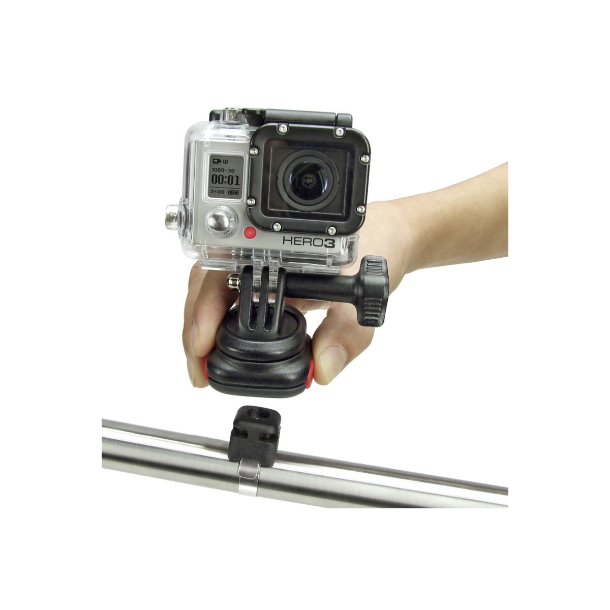 Fixation à serrage rapide pour caisson GoPro Fixation à serrage rapide pour caisson GoPro