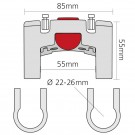 Fixation pour cintre (26.0 mm) Fixation pour cintre (26.0 mm)