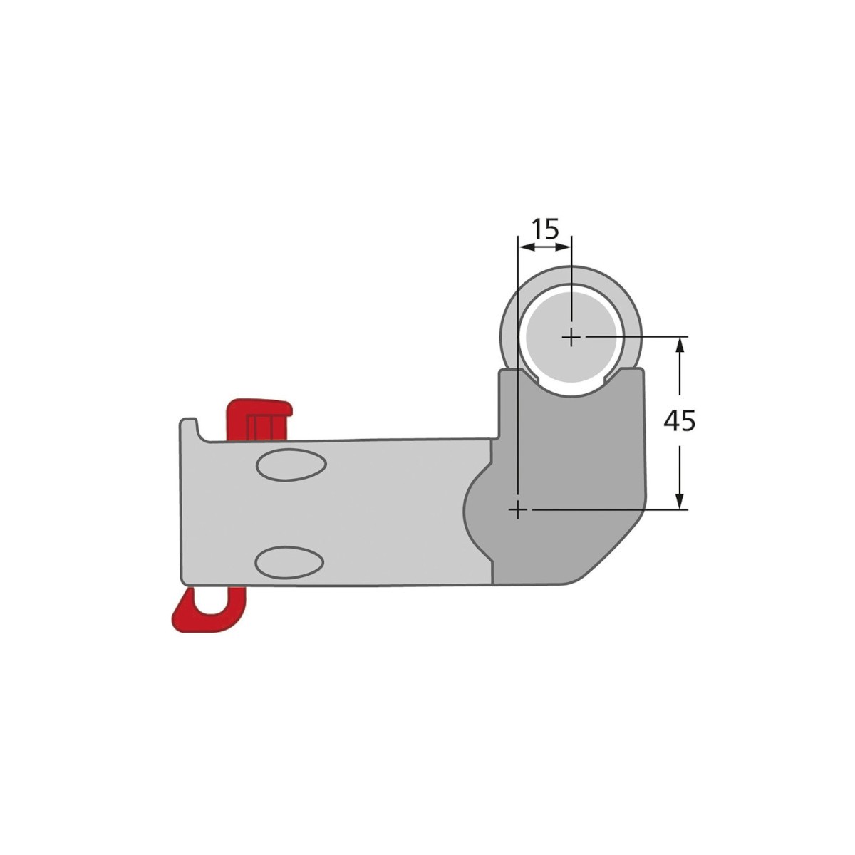 Extension à 90° pour K0211EB/EBL Extension à 90° pour K0211EB/EBL