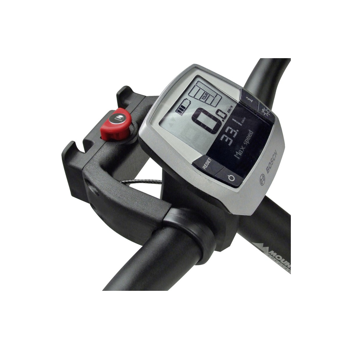 Fixation de cintre pour VAE BOSCH avec serrure Fixation de cintre pour VAE BOSCH avec serrure