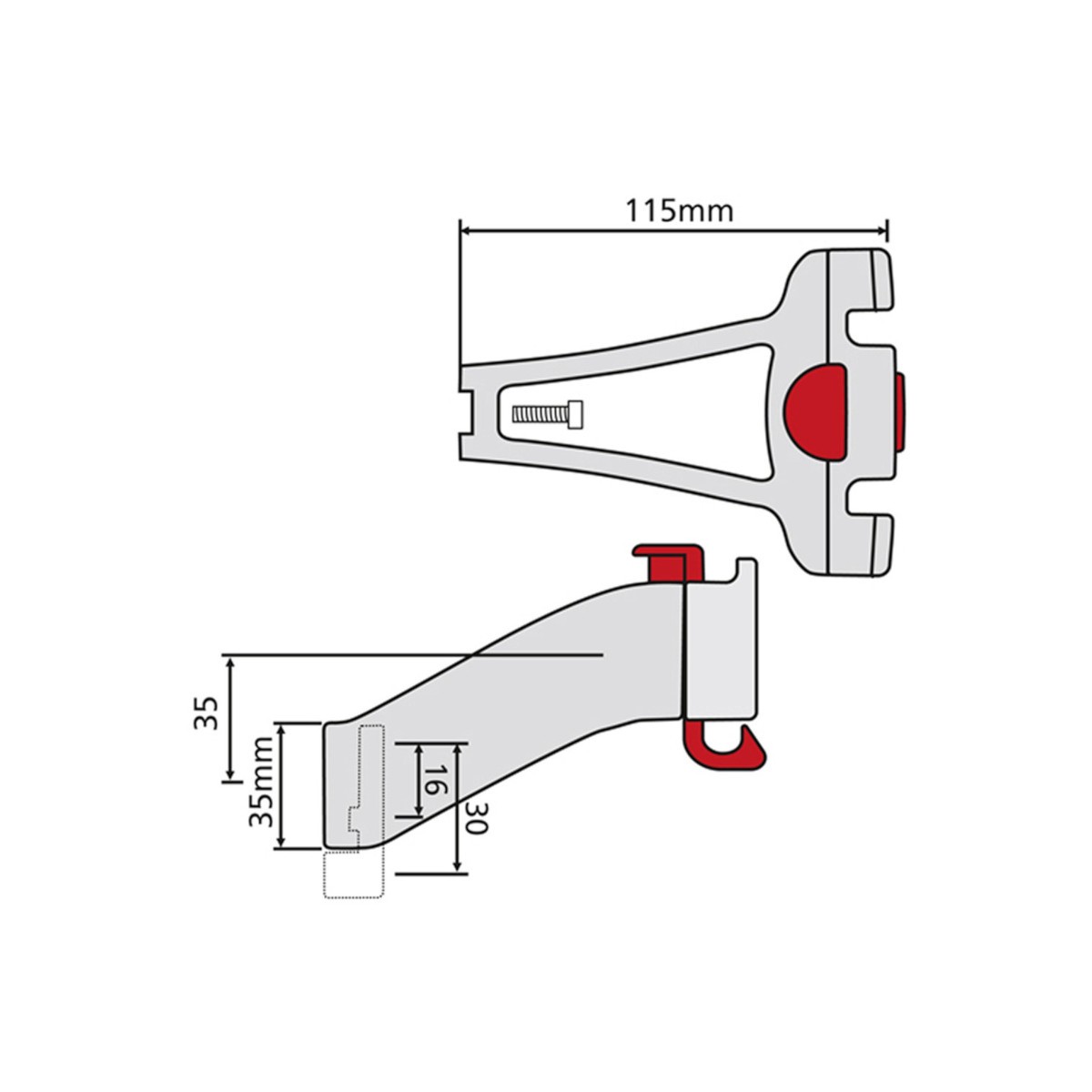 Fixation Longue pour Tube Direction Fixation Longue pour Tube Direction