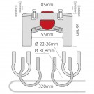 Fixation pour cintre OS/22-26 + 2colliers Fixation pour cintre OS/22-26 + 2colliers