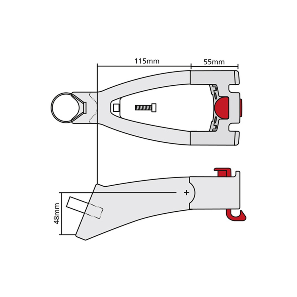 Prolongateur tube de selle + fixation Prolongateur tube de selle + fixation