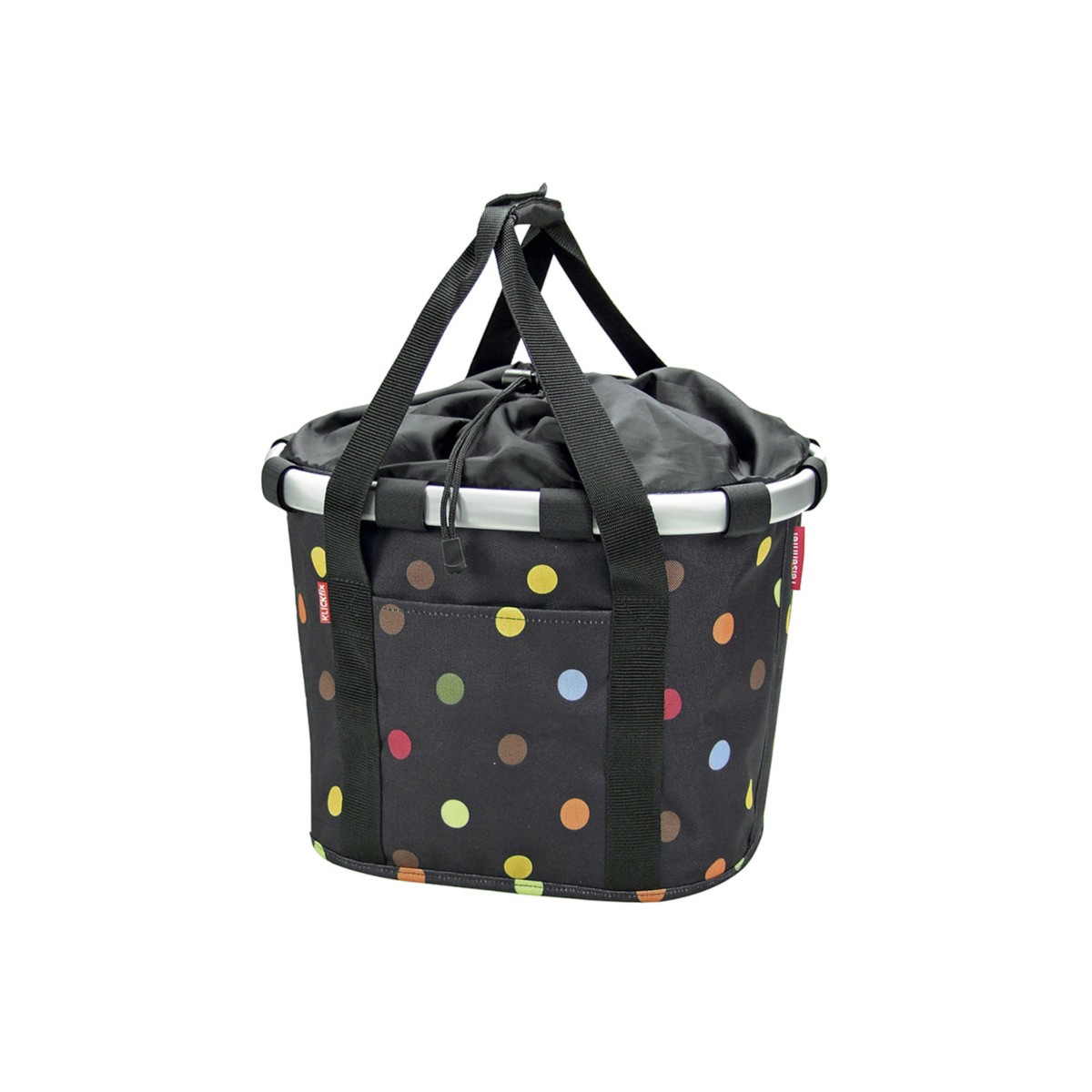 BikeBasket noir à pois couleur BikeBasket noir à pois couleur