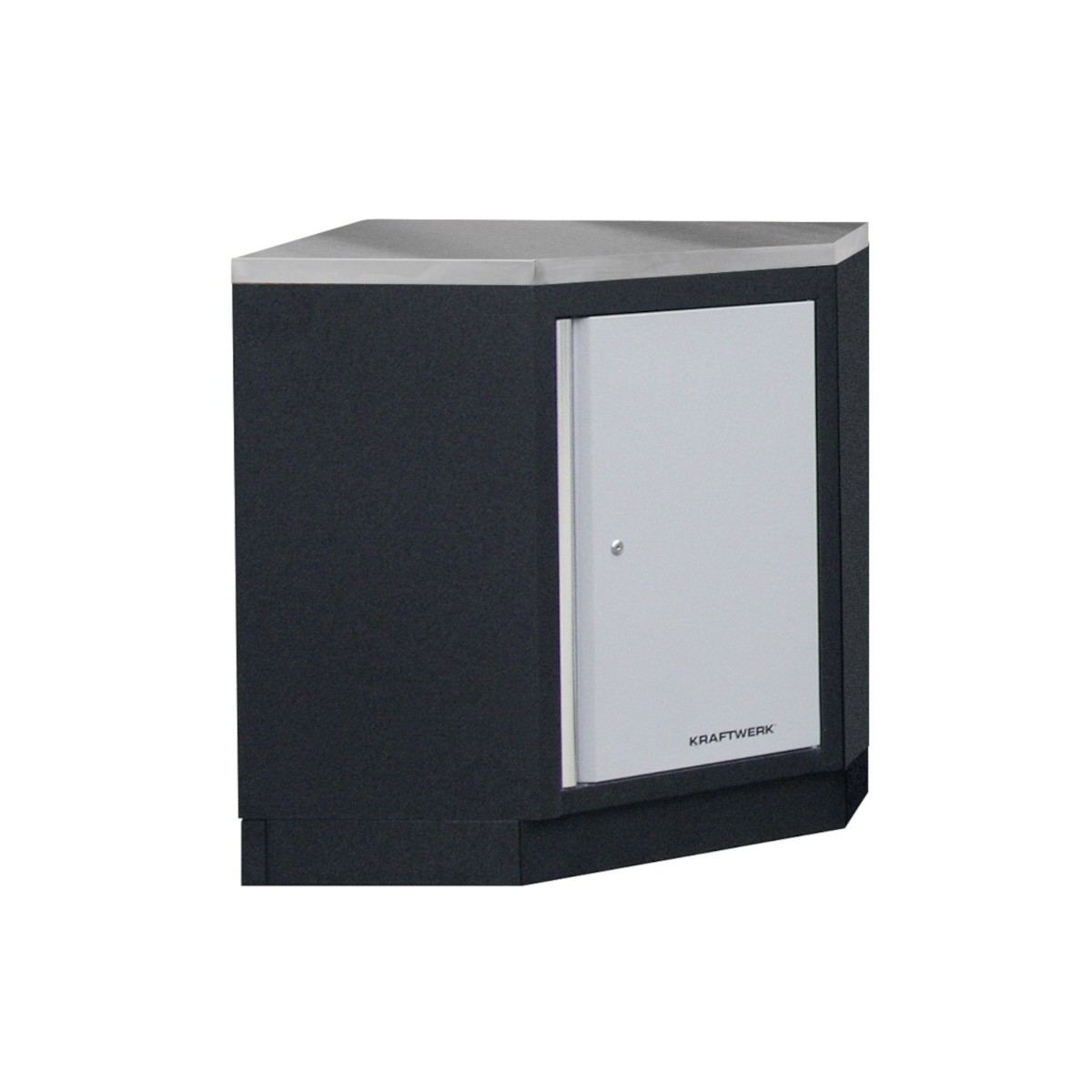 Plan de travail en Inox, meuble d'angle