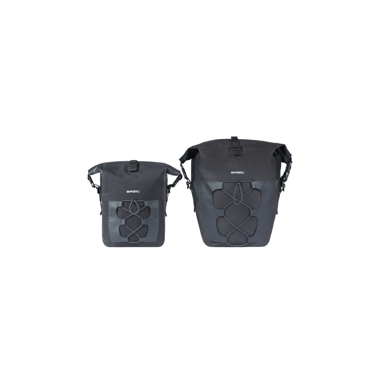 Basil Navigator Waterproof sacoche de vélo, 25-31L, noir Basil Navigator Waterproof sacoche de vélo, 25-31L, noir