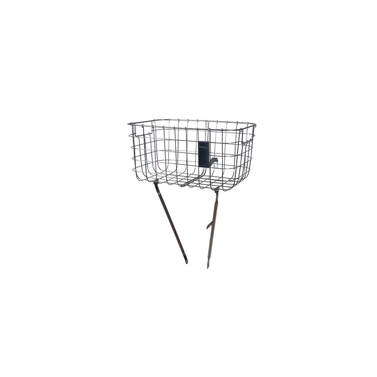 Panier avant acier, montage fixe sur fourche "BASIL ROBIN" ARGENT Panier avant acier, montage fixe sur fourche "BASIL ROBIN" ARGENT