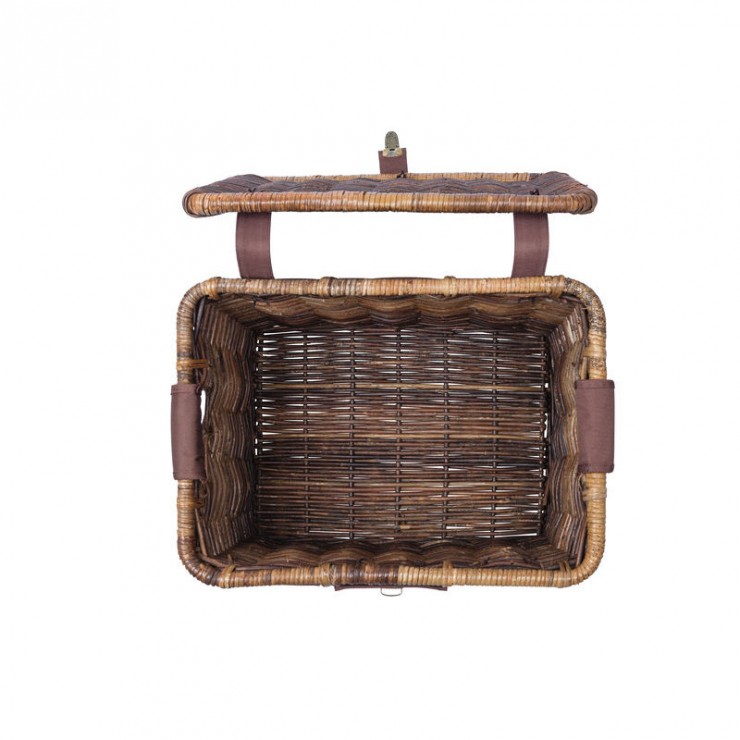 Coffre en rotin DENTON L, marron naturel